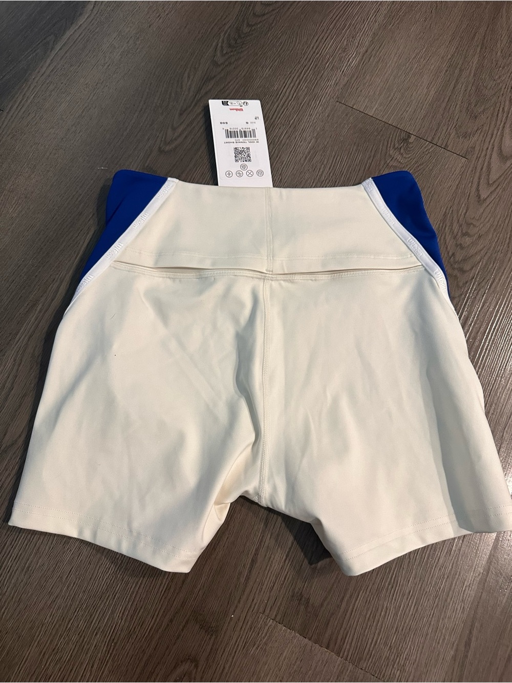 Wilson Women's white and Blue Athletic Shorts - Picture 2 of 3